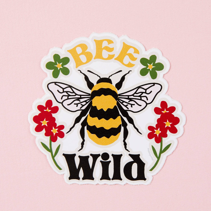 Punky Pins Bee Wild Bumblebee Vinyl Sticker