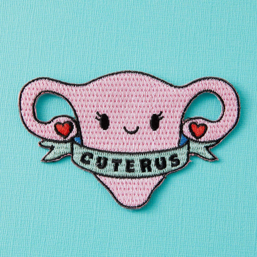 Punky Pins Cuterus Uterus Embroidered Iron On Patch