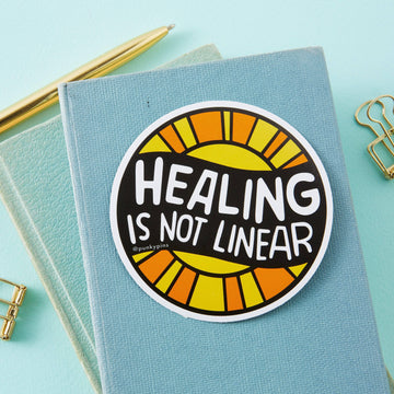 Punky Pins Healing Is Not Linear Vinyl Sticker