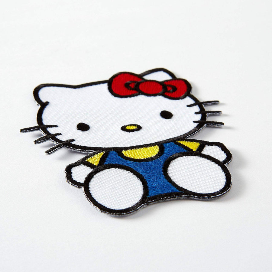 Hello Kitty Sitting Embroidered Iron On Patch