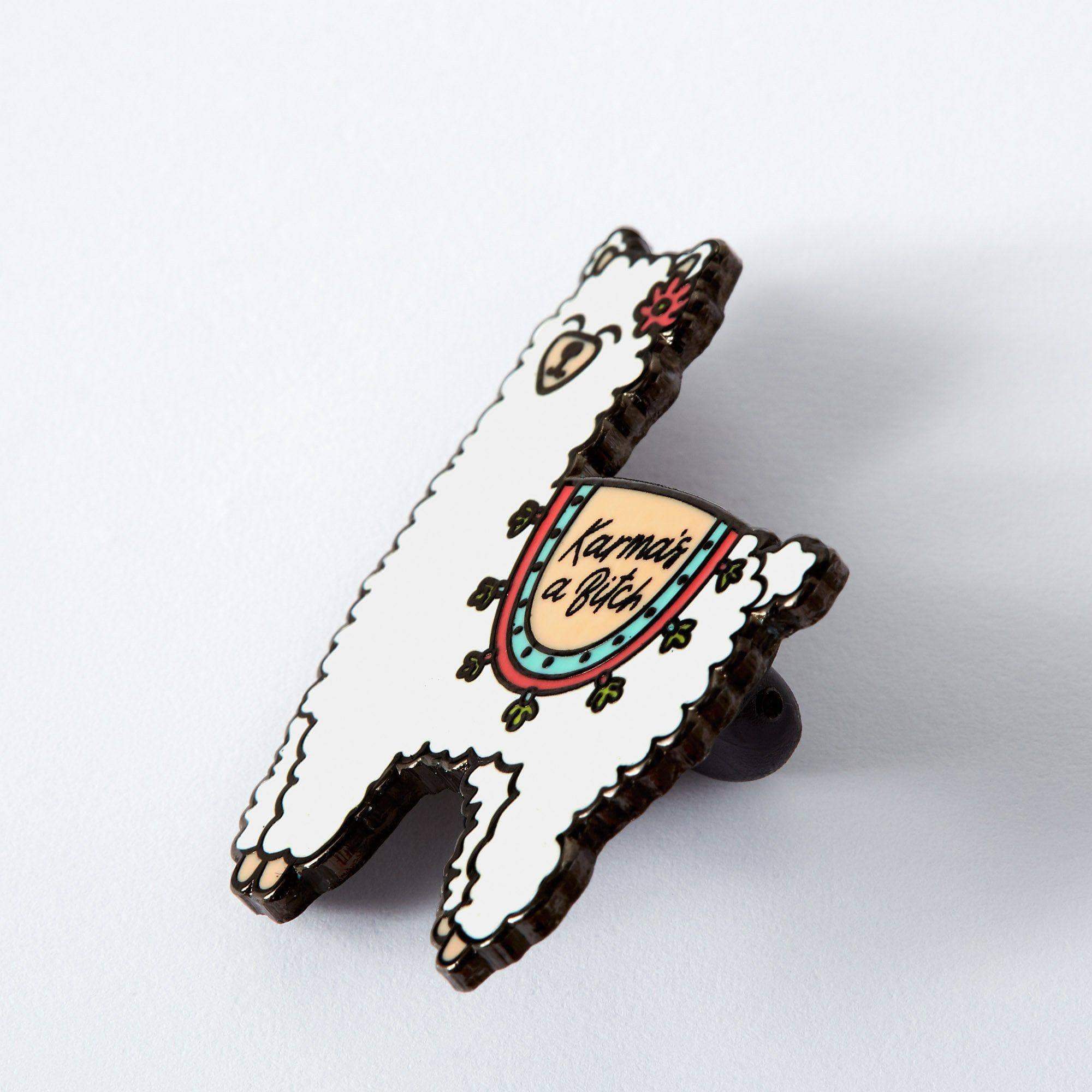 Karma Llama Enamel Pin – punkypins