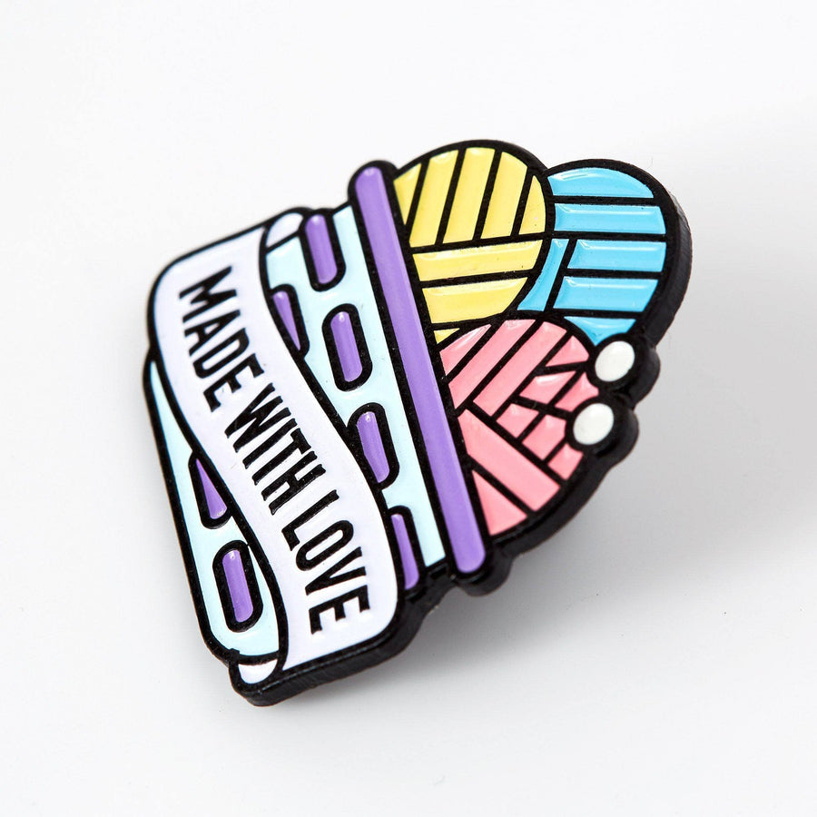 Punky Pins Made With Love Basket Enamel Pin