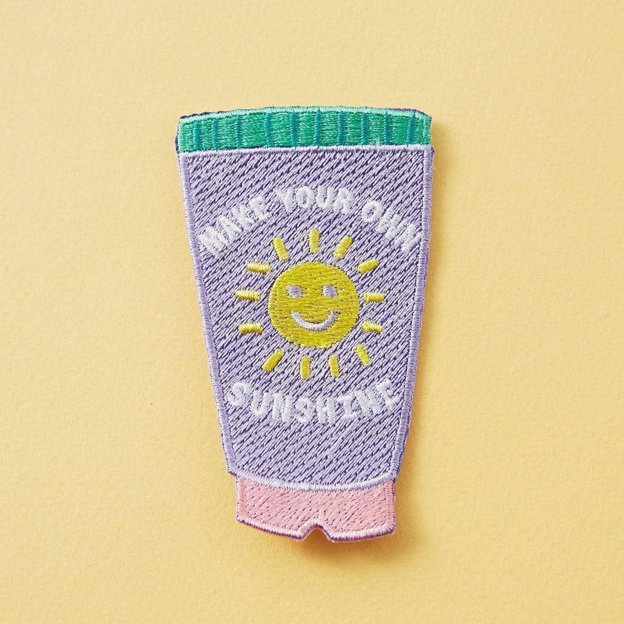 Punky Pins Make Your Own Sunshine Embroidered Iron On Patch