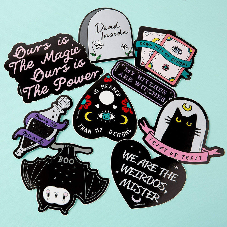 Punky Pins Meaner Than My Demons Planchette Laptop Sticker