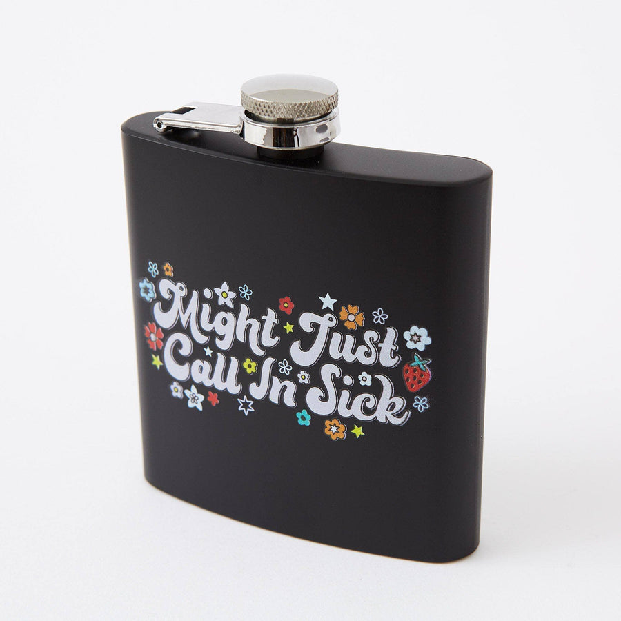 Punky Pins Might Just Phone In Sick Hip Flask