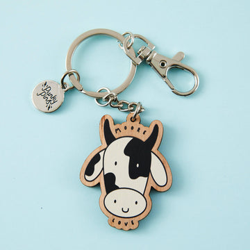 Punky Pins Moore Love Wooden Eco Keyring