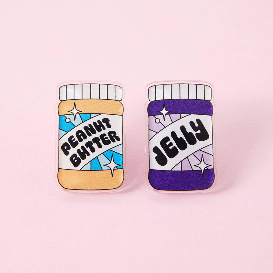 Punky Pins Peanut Butter & Jelly Acrylic Pin Pair