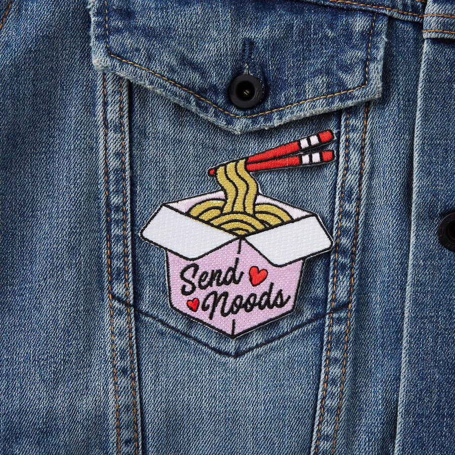 Punky Pins Send Noods Iron On Patch
