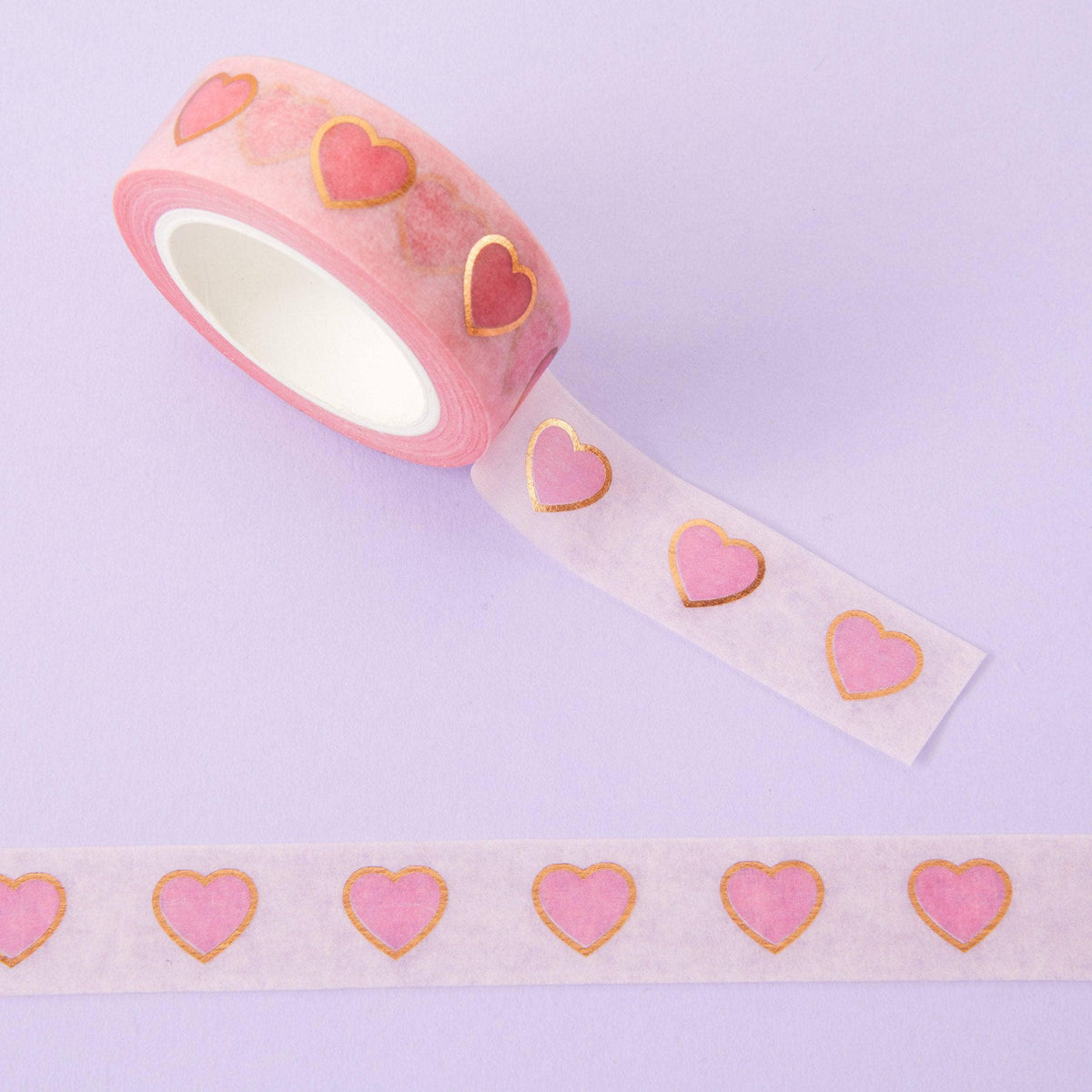 Punky Pins Pink Hearts Washi Tape