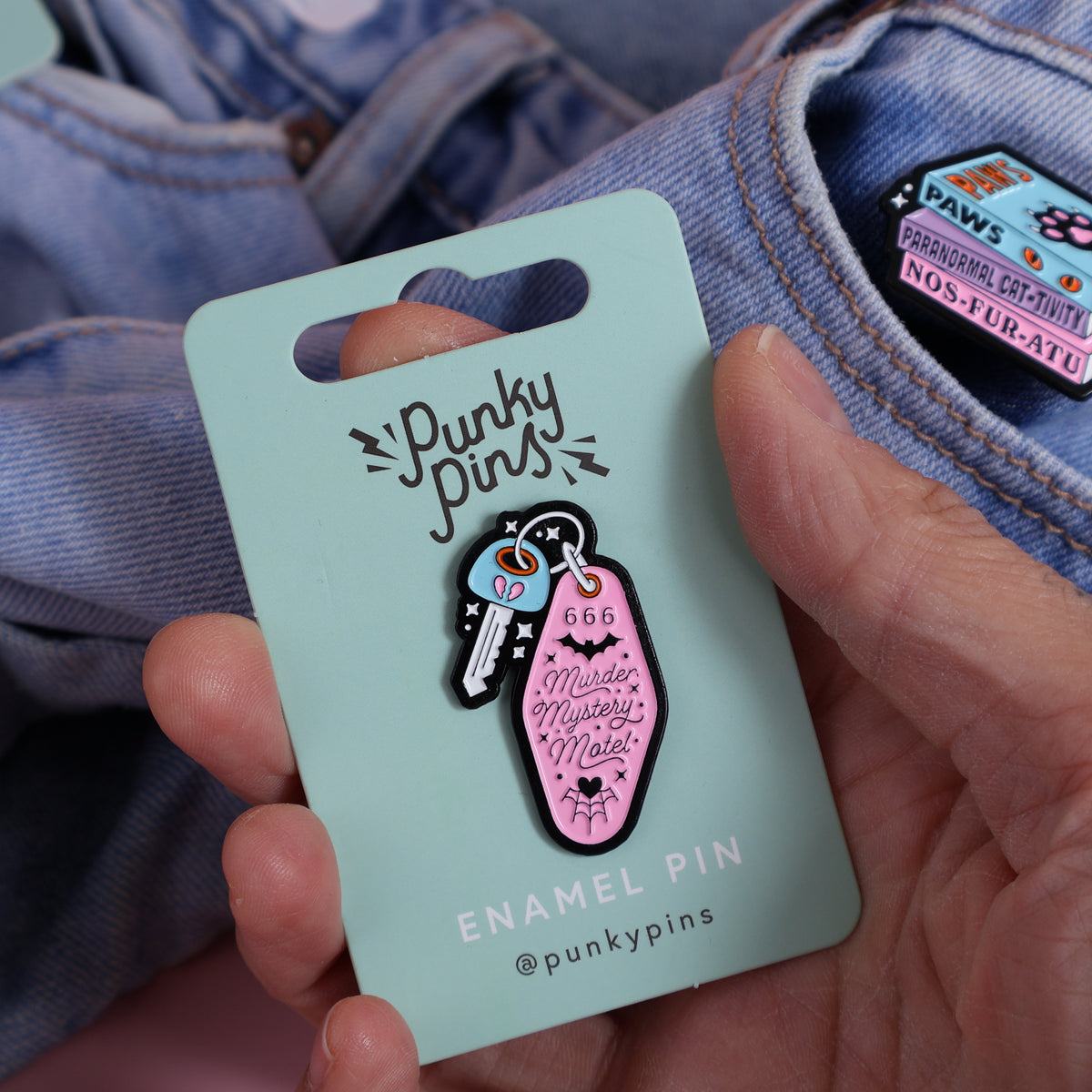 Murder Mystery Motel Keyfob Enamel Pin