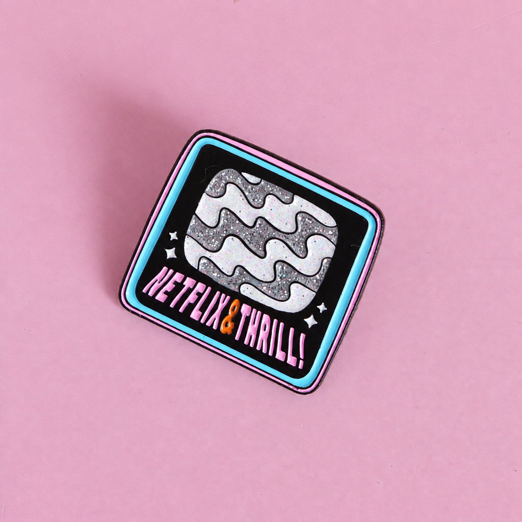 Netflix & Thrill Enamel Pin