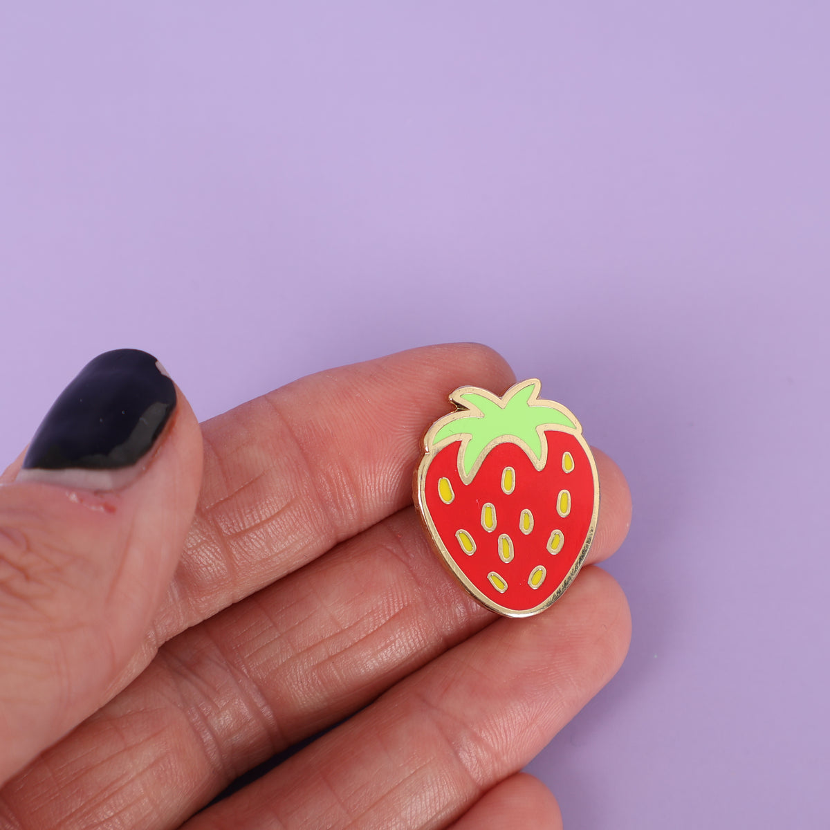 Strawberry Sample Enamel Pin