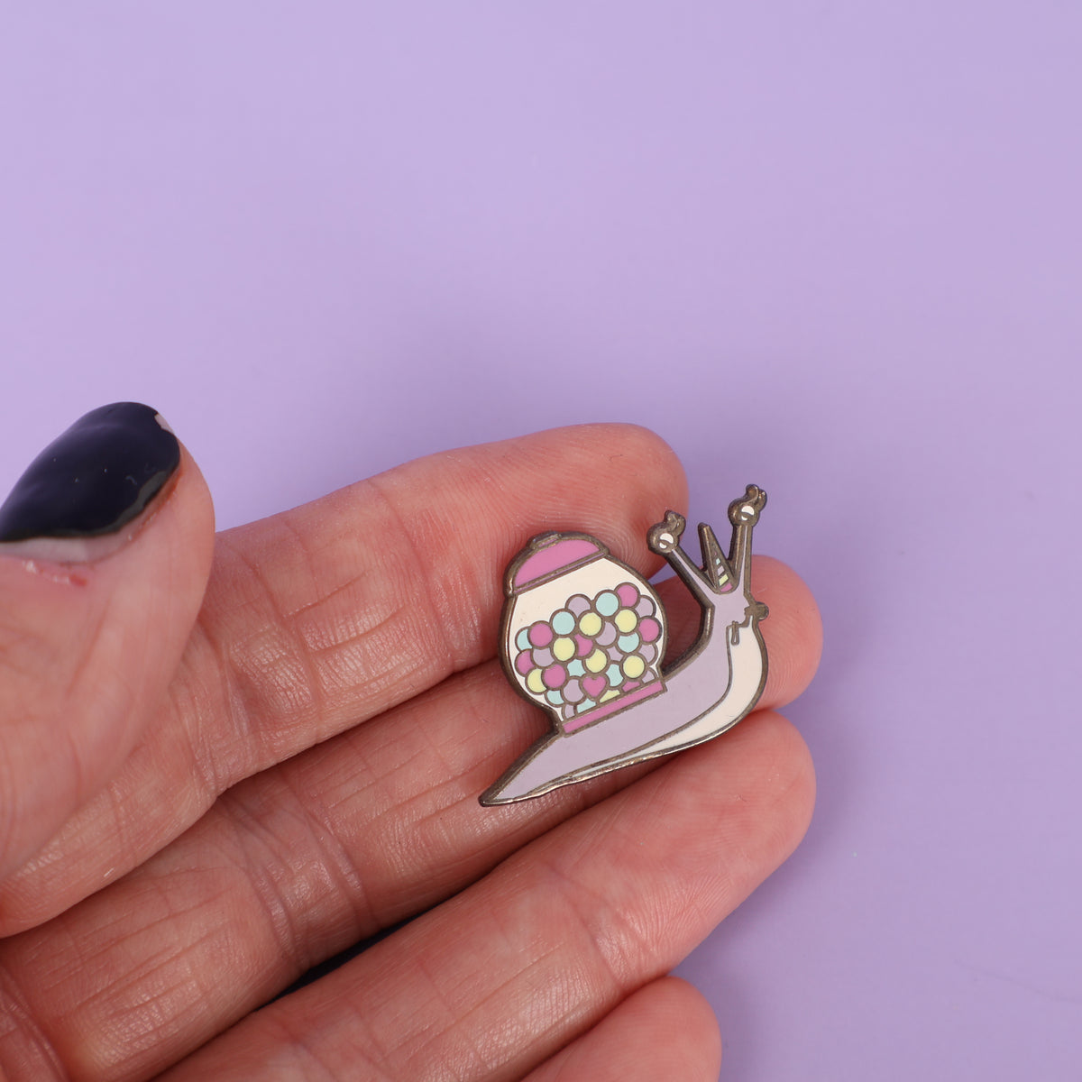 Gumball Snail Sample Enamel Pin