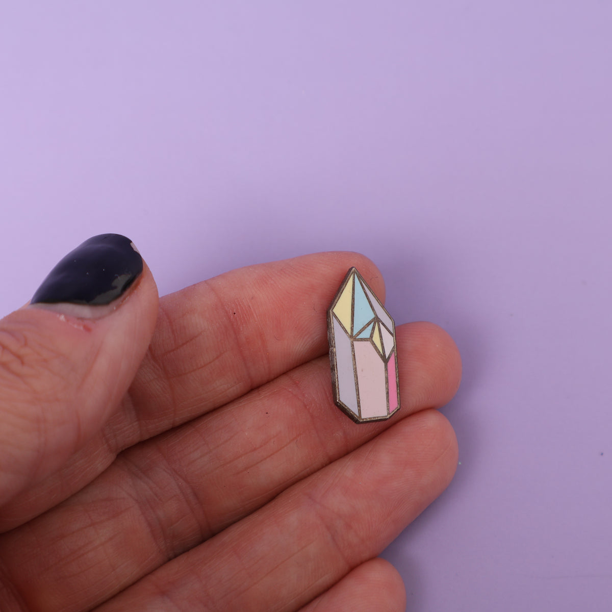 Pastel Crystal Sample Enamel Pin