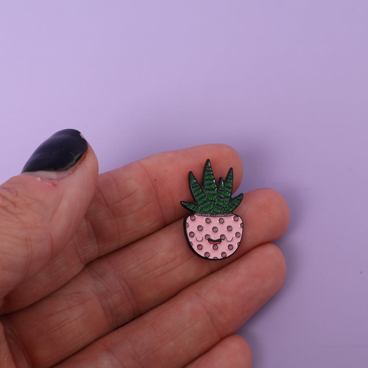 Cute Snake Plant Sample Enamel Pin