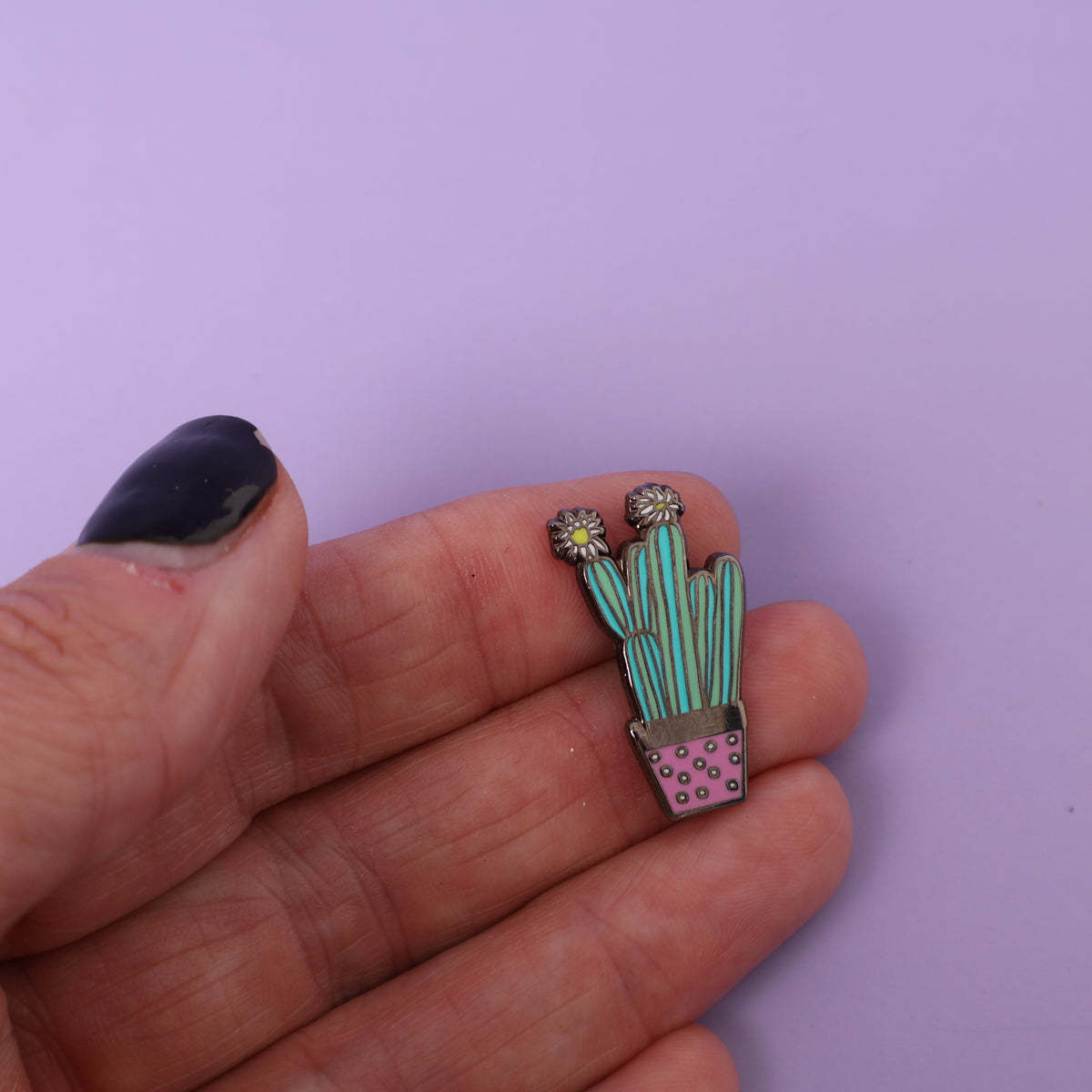 Potted Cactus Sample Enamel Pin