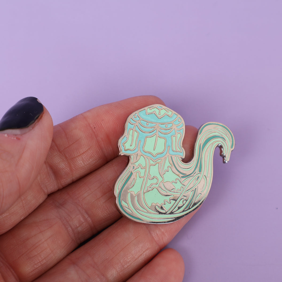 Jelly Fish Sample Enamel Pin