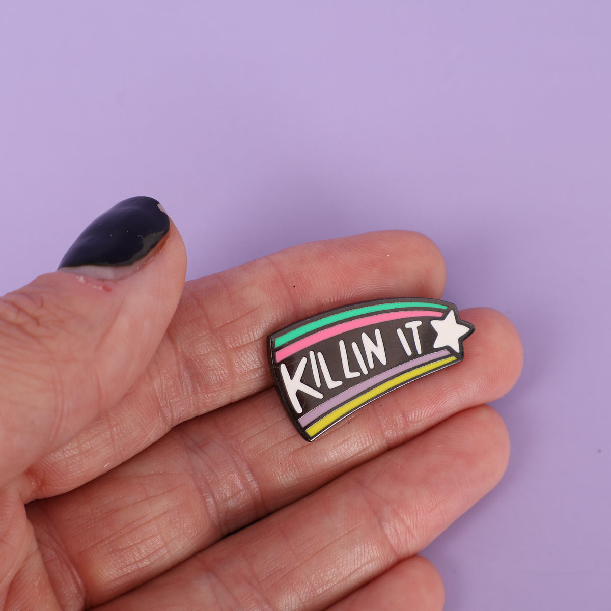 Killing It Sample Enamel Pin