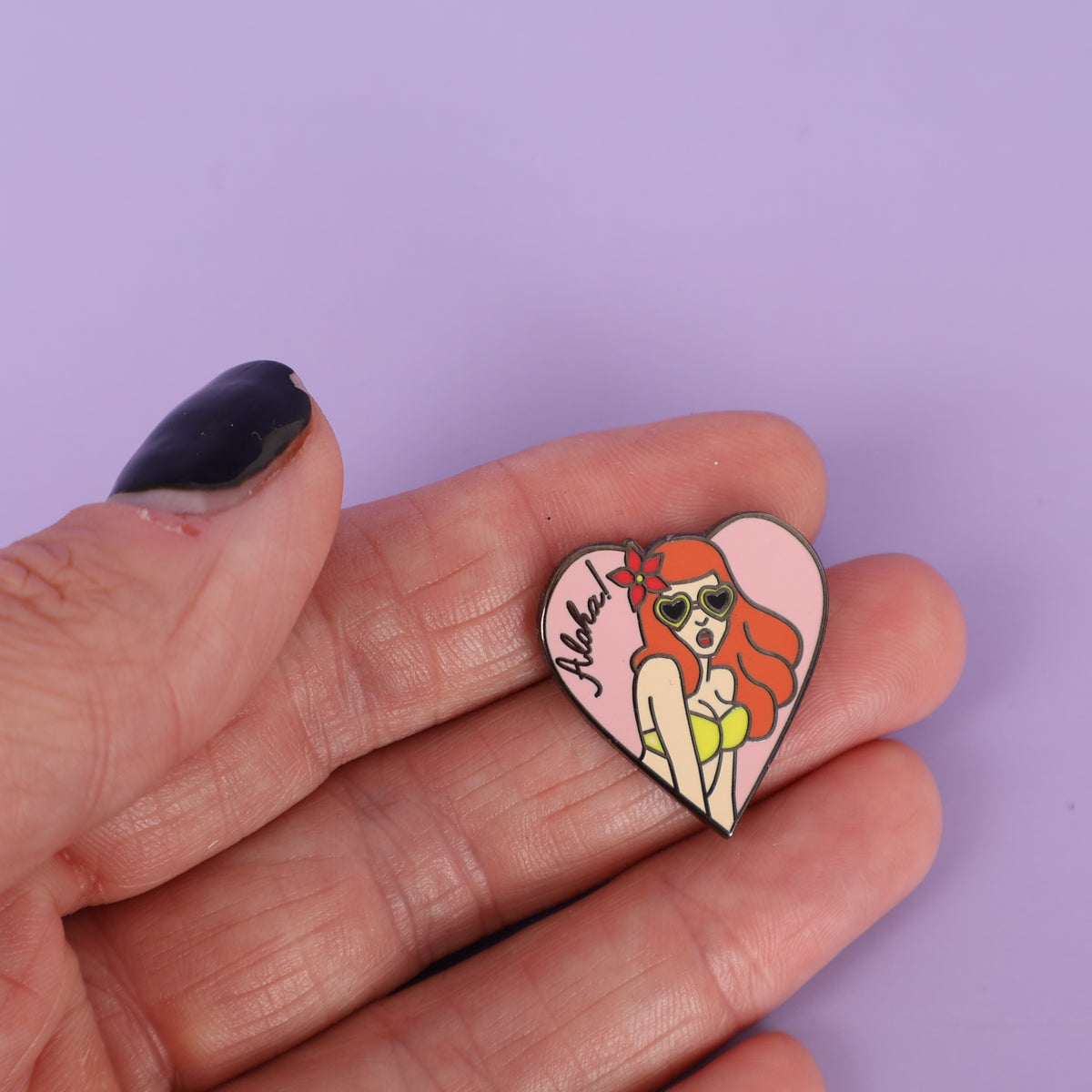 Aloha! Girl Sample Enamel Pin