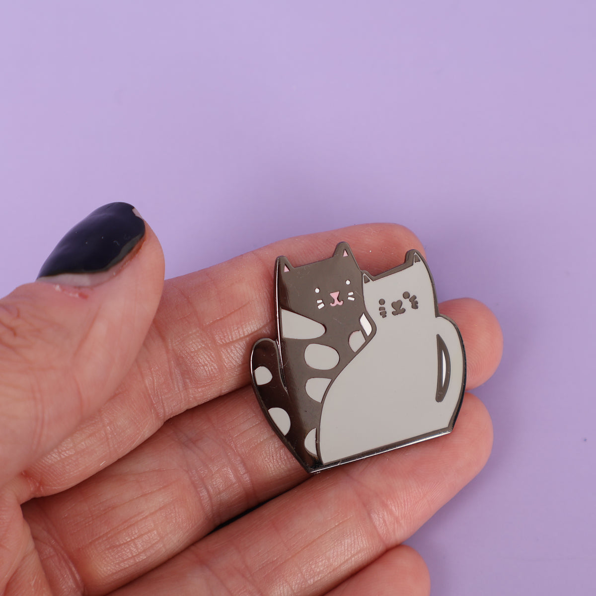 Grey Cats Sample Enamel Pin