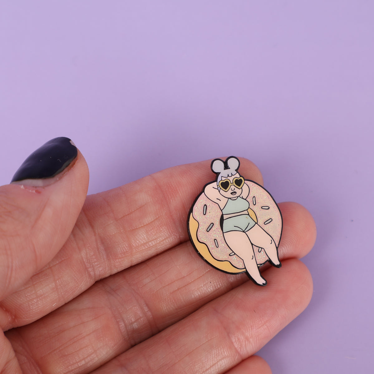 Donut Babe Sample Enamel Pin