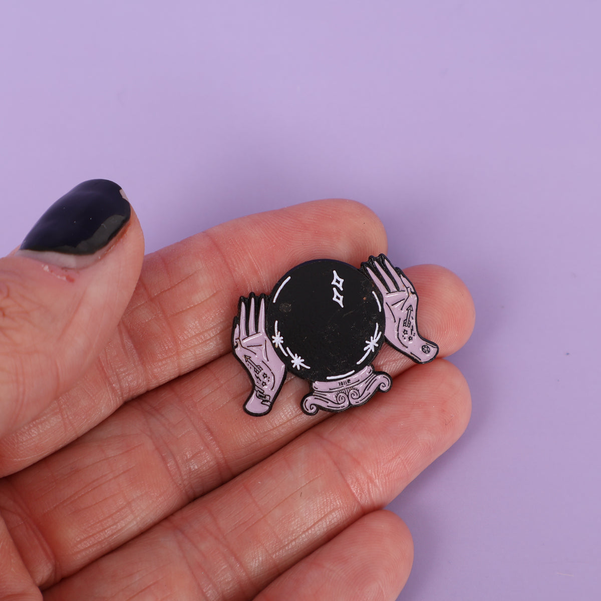 Crystal Ball Sample Enamel Pin