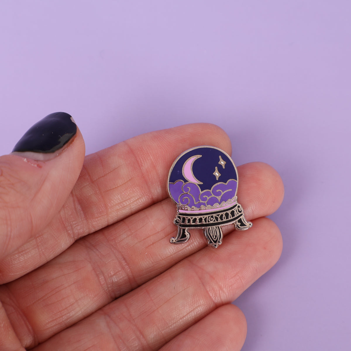 Moon Crystal Ball Sample Enamel Pin