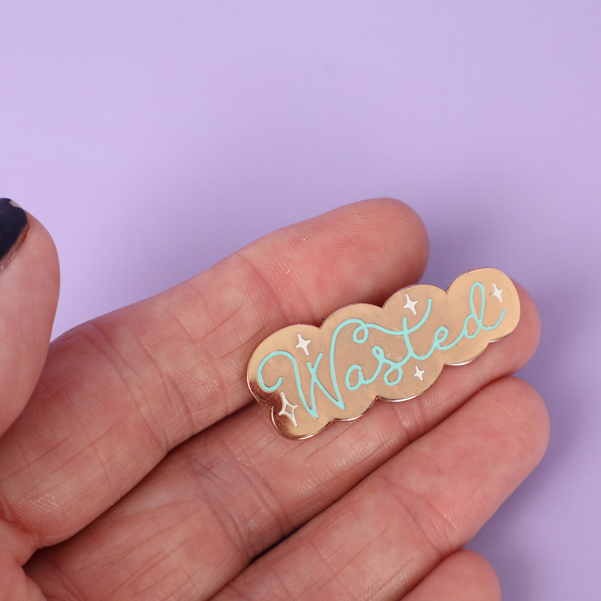 Wasted Sample Enamel Pin
