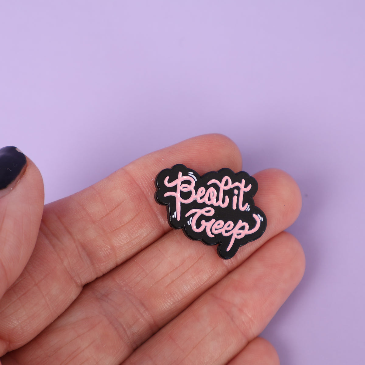Beat It Creep Sample Enamel Pin