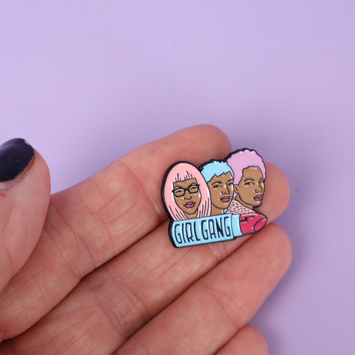 Girl Gang Sample Enamel Pin