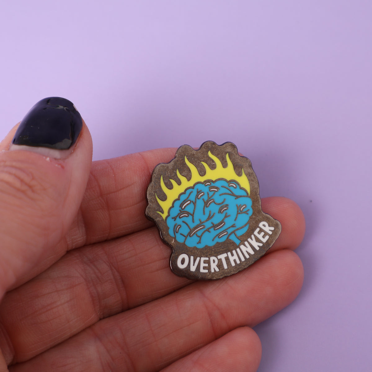 Overthinker Sample Enamel Pin