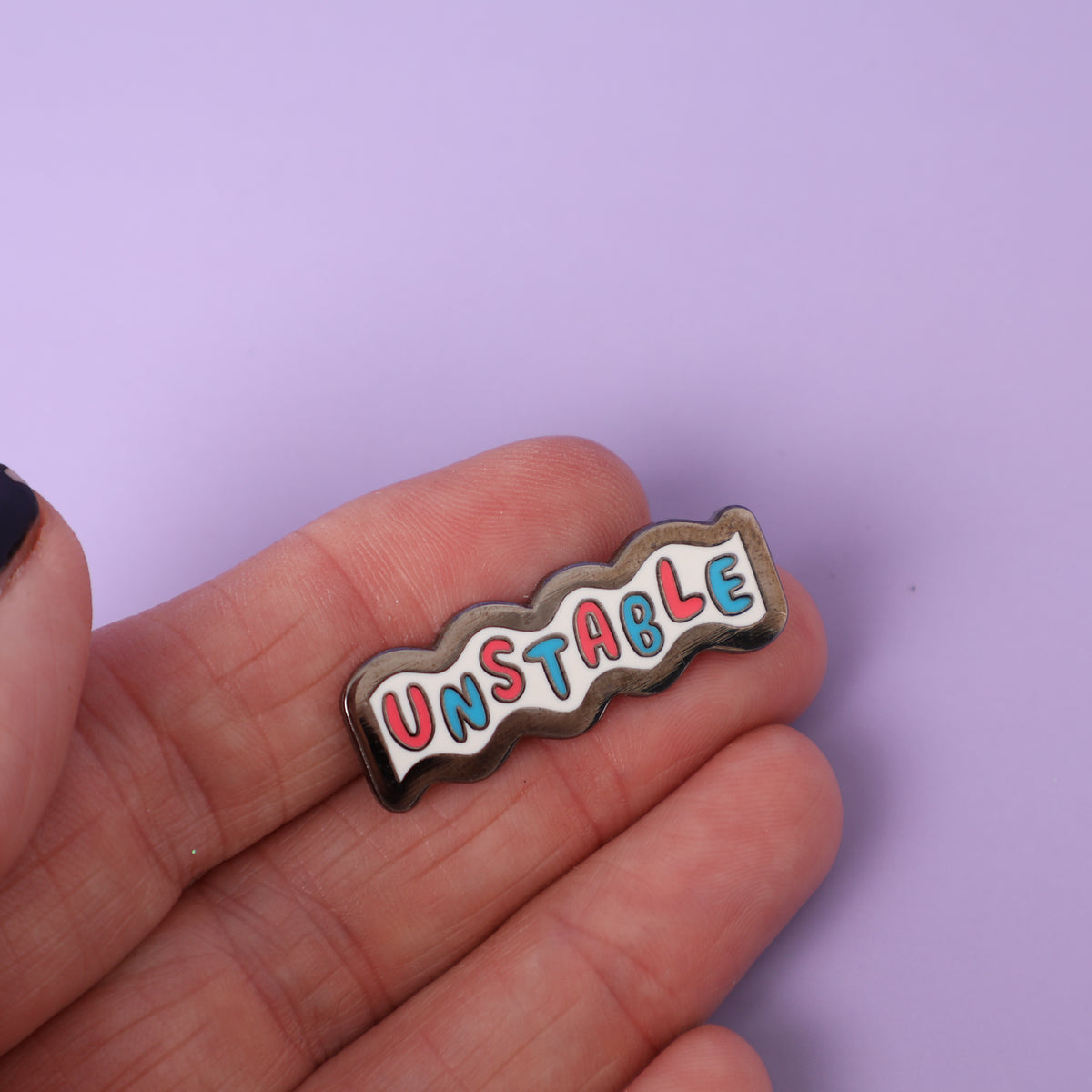 Unstable Sample Enamel Pin