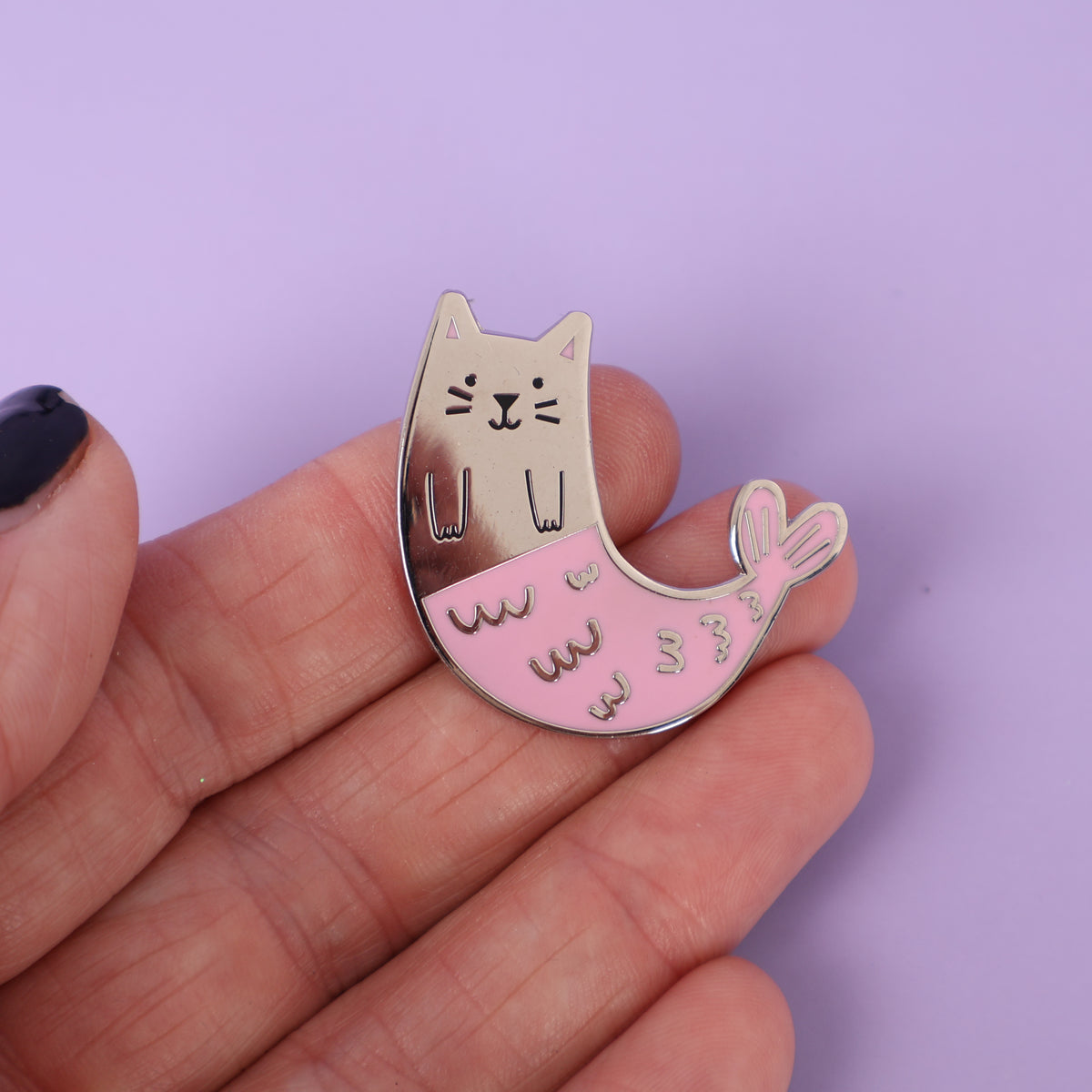 Purrmaid Sample Enamel Pin