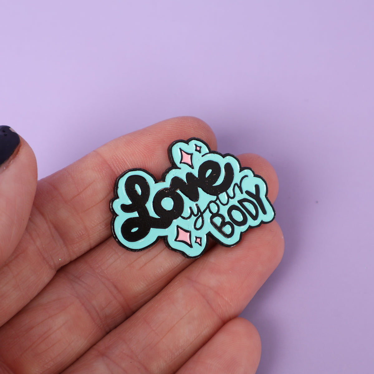 Love Your Body Sample Enamel Pin