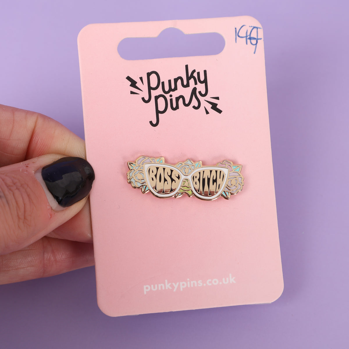 Boss Bitch Gold Sample Enamel Pin