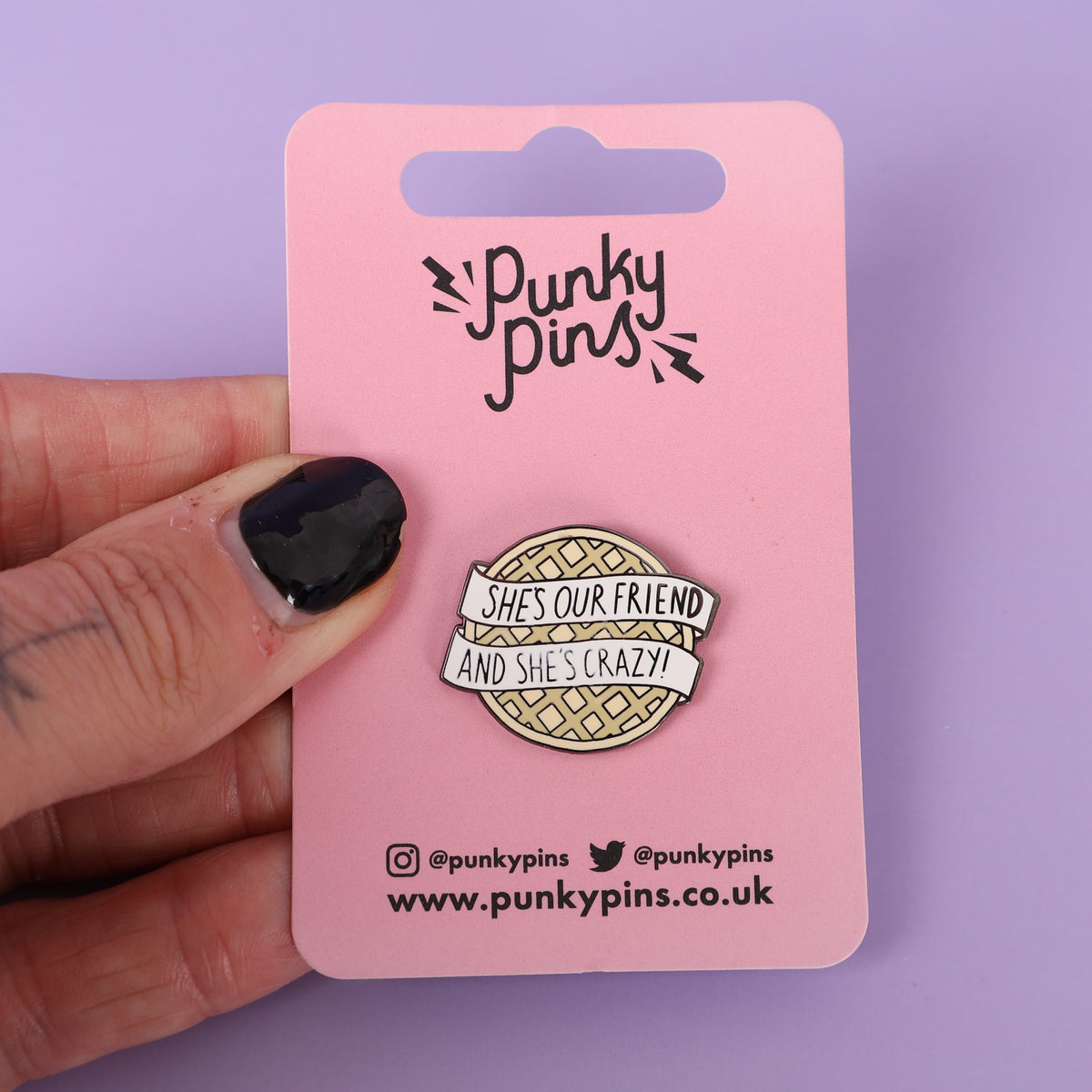 She's Our Friend Sample Enamel Pin