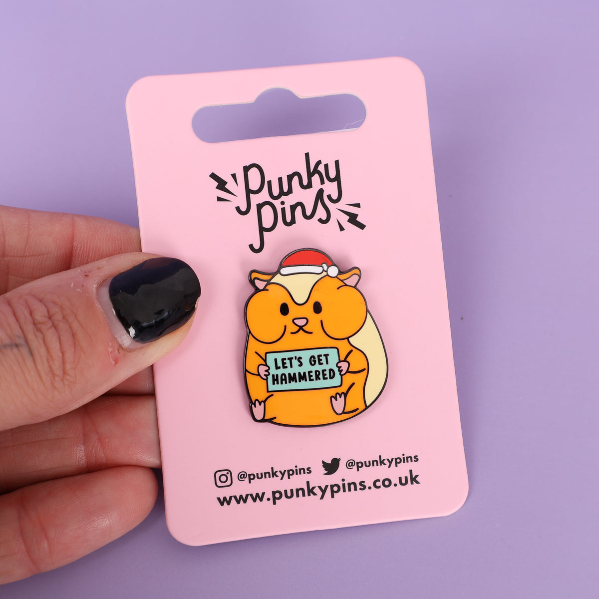 Let's Get Hammered Sample Enamel Pin