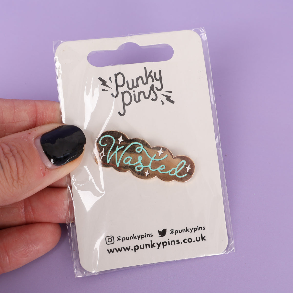 Wasted Sample Enamel Pin