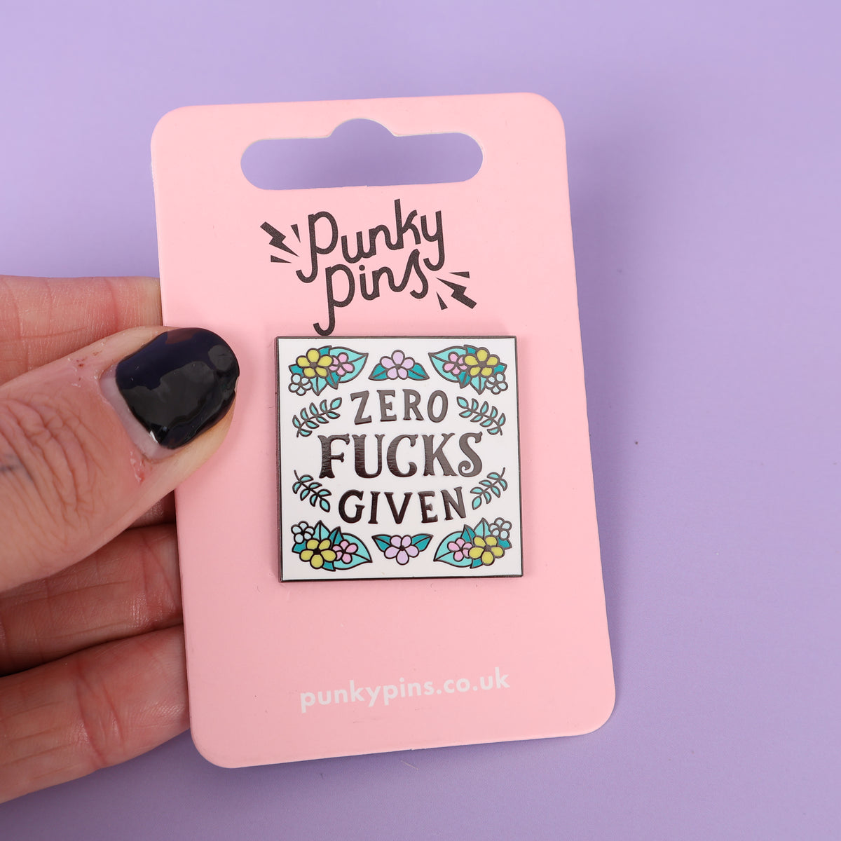 Zero Fucks Sample Enamel Pin
