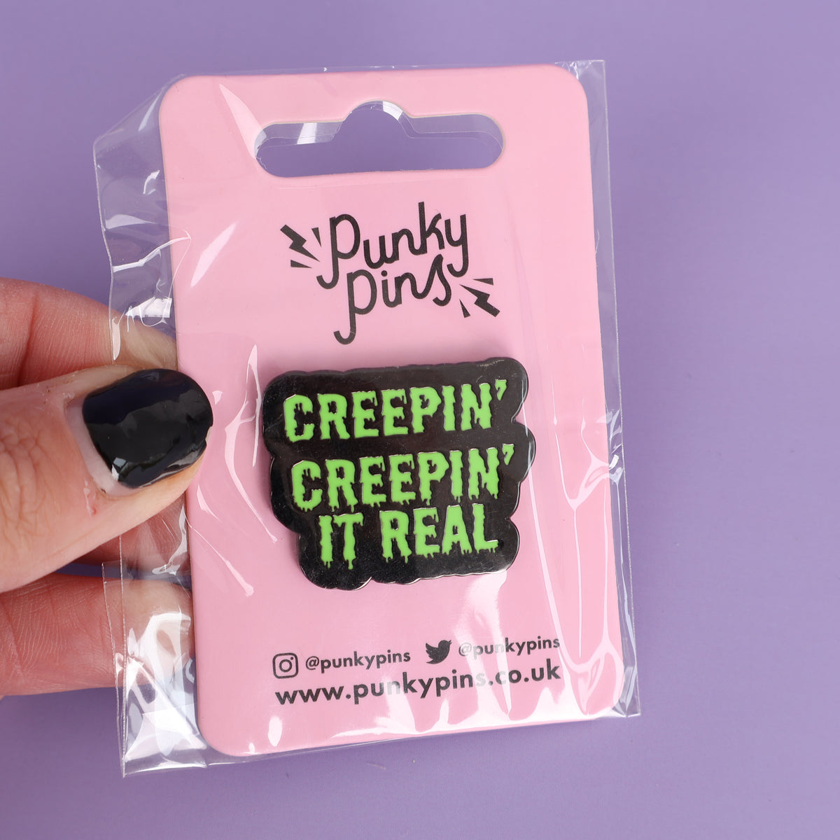 Creepin' It Real Enamel Pin - Sale