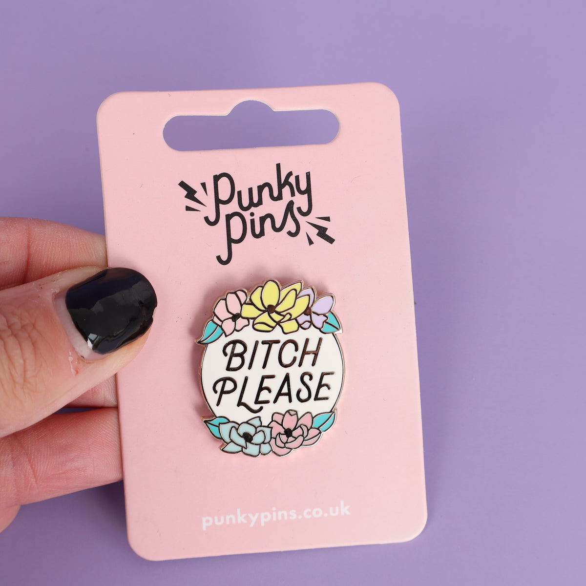 Bitch Please - Gold Enamel Pin - Sale