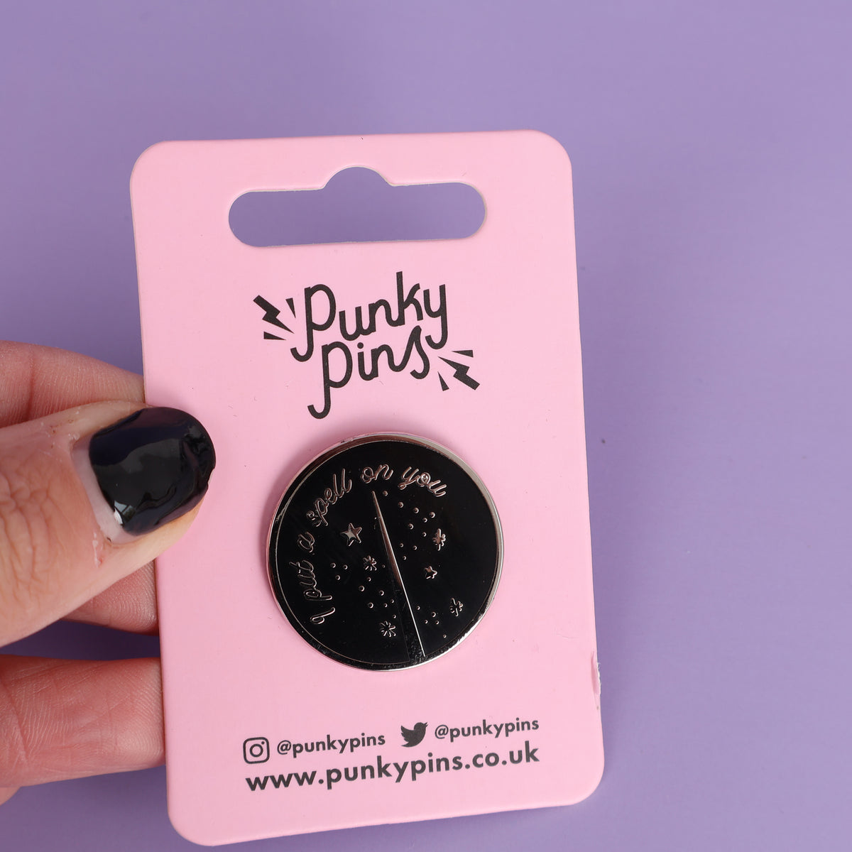 I Put A Spell On You Enamel Pin - Sale