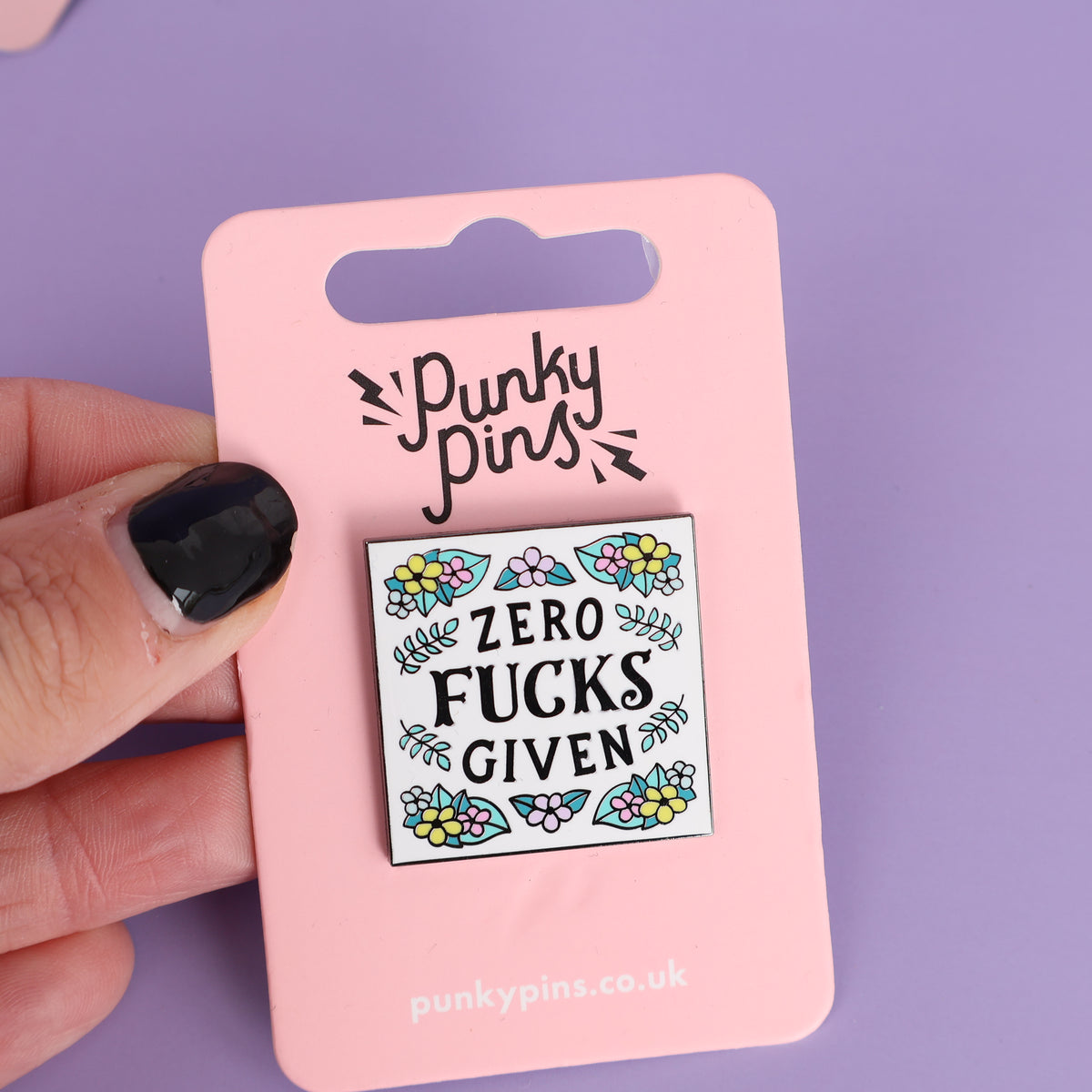 Zero Fucks Given Enamel Pin - Sale
