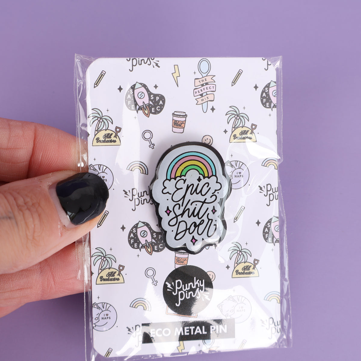 Epic Shit Doer Eco Metal Pin - Sale