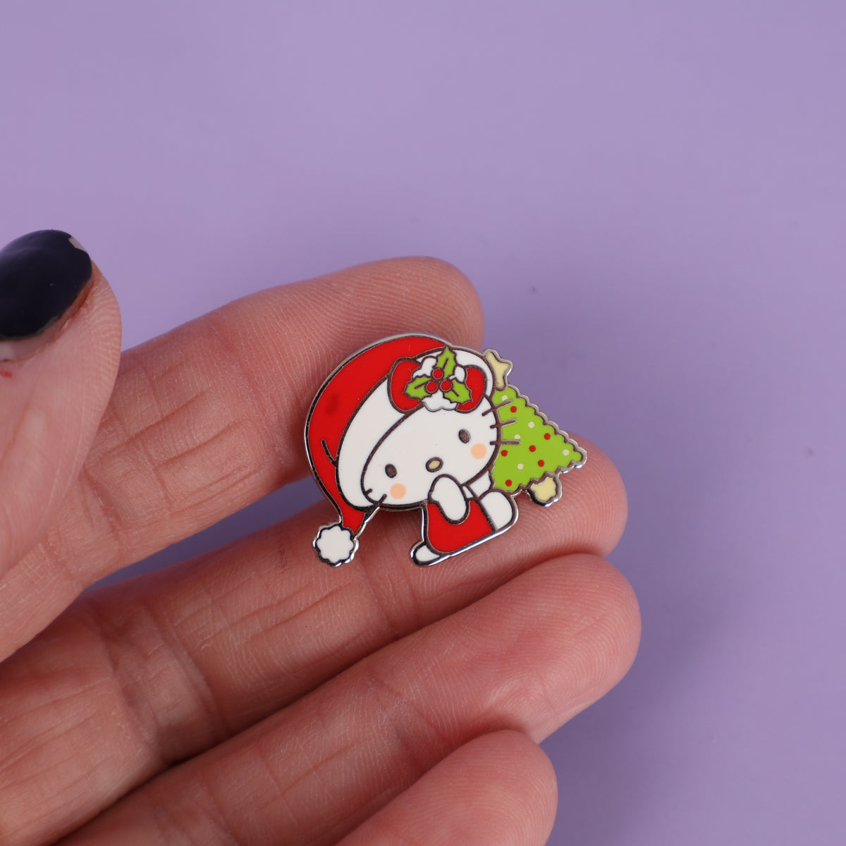 Hello Kitty Christmas Tree Enamel Pin - Sample Sale