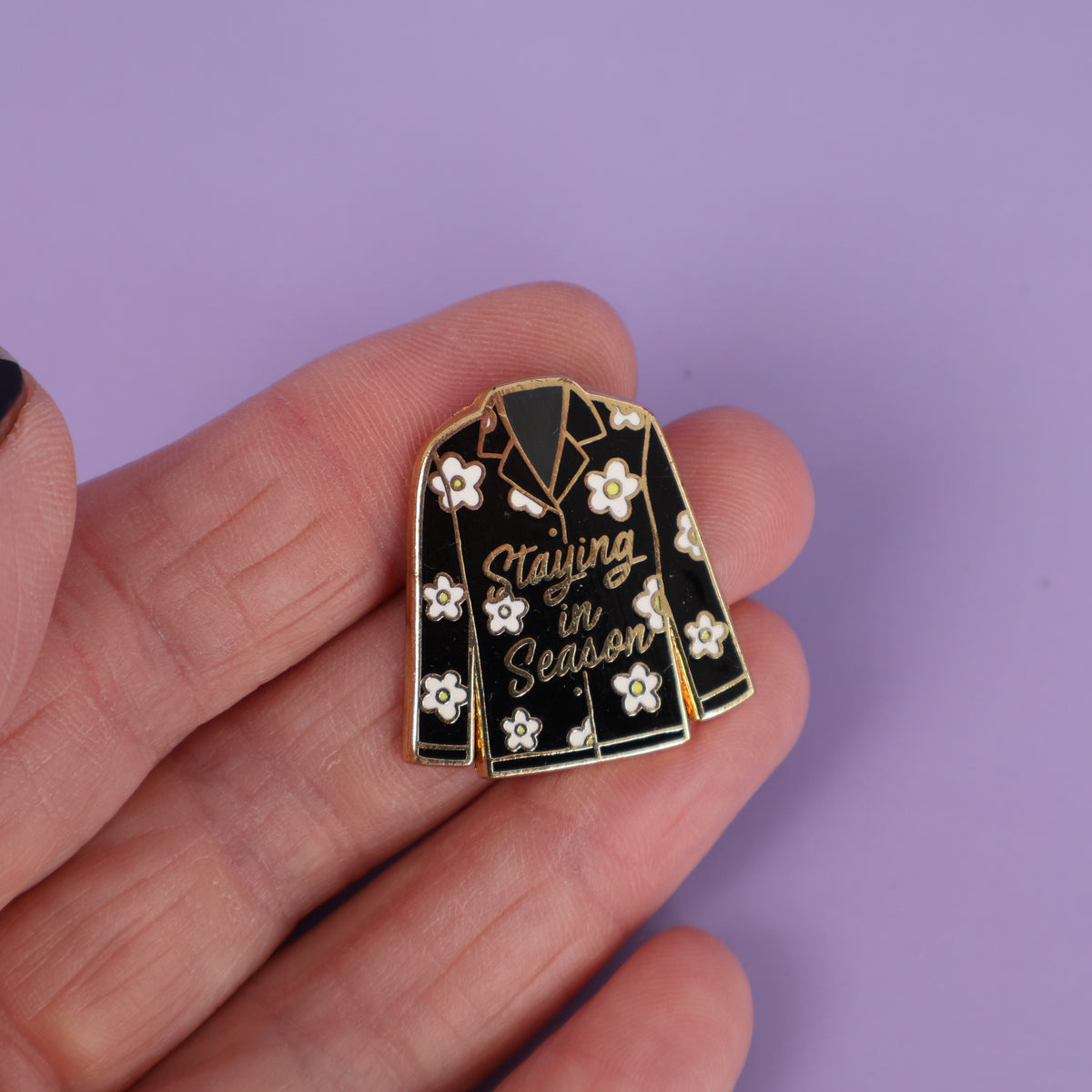 Staying In Season Enamel Pin - Sample Sale