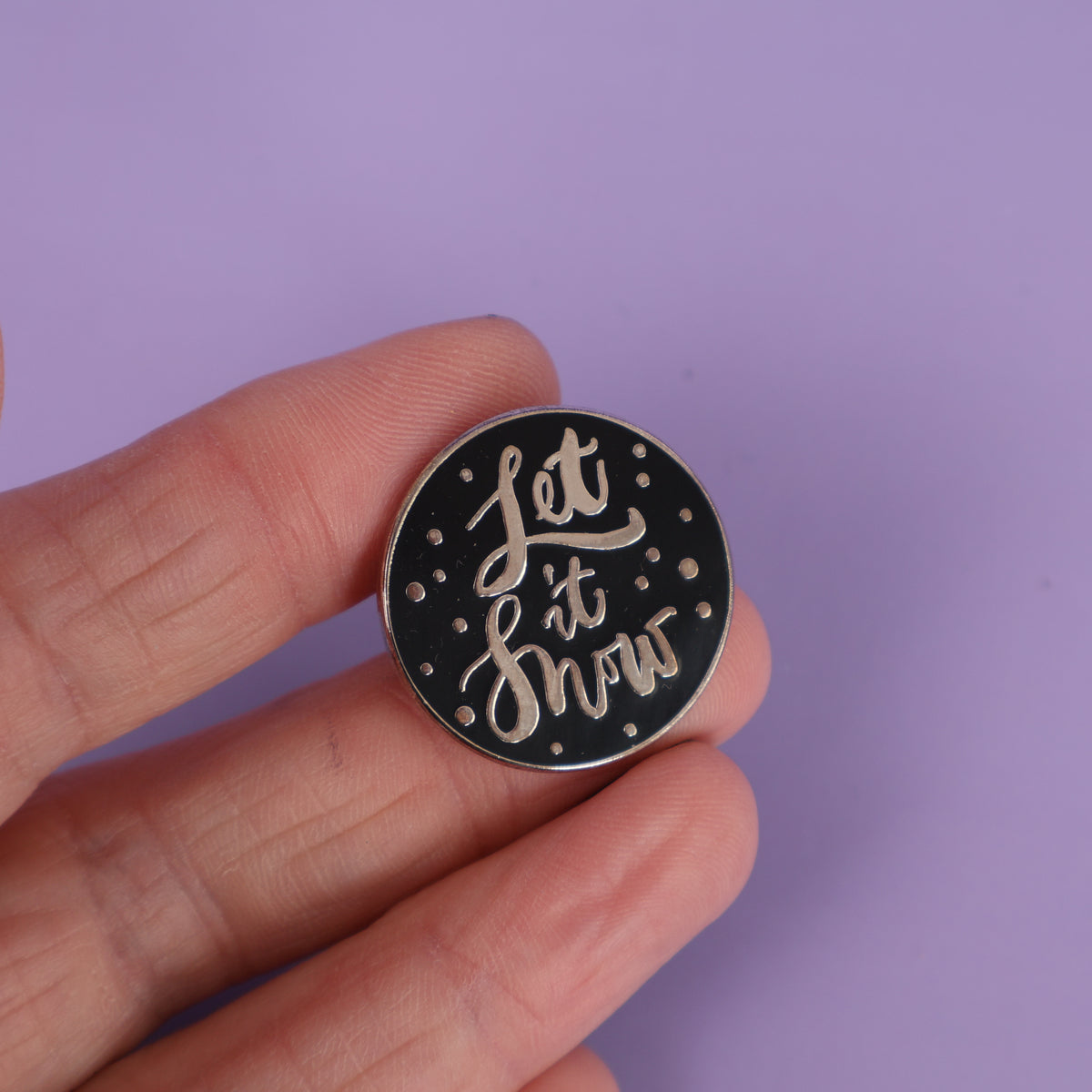 Let It Snow Enamel Pin - Sample Sale