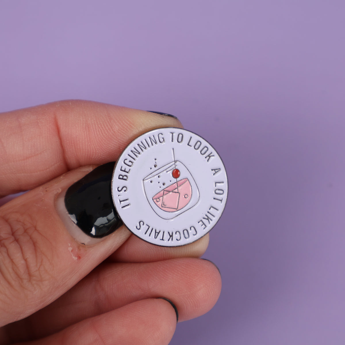 It's Beginning To Look A Lot Like Cocktails Enamel Pin - Sample Sale