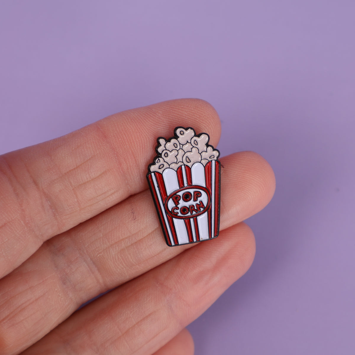 Popcorn Enamel Pin - Sample Sale