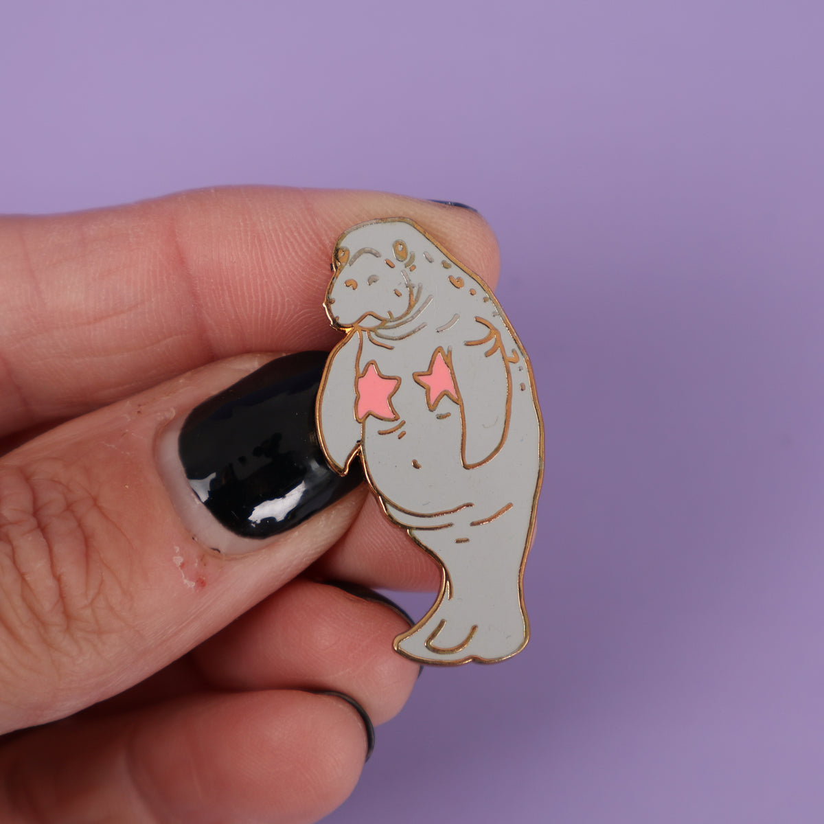 Mermaid Manatee Enamel Pin - Sample Sale